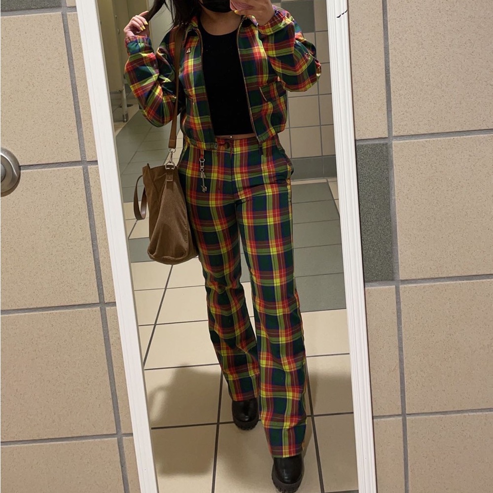 Teddy Fresh Plaid Trousers